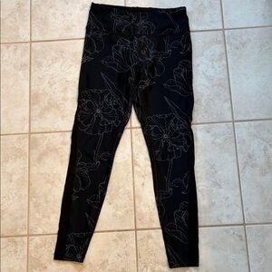 Spalding Black and Gray Leggings